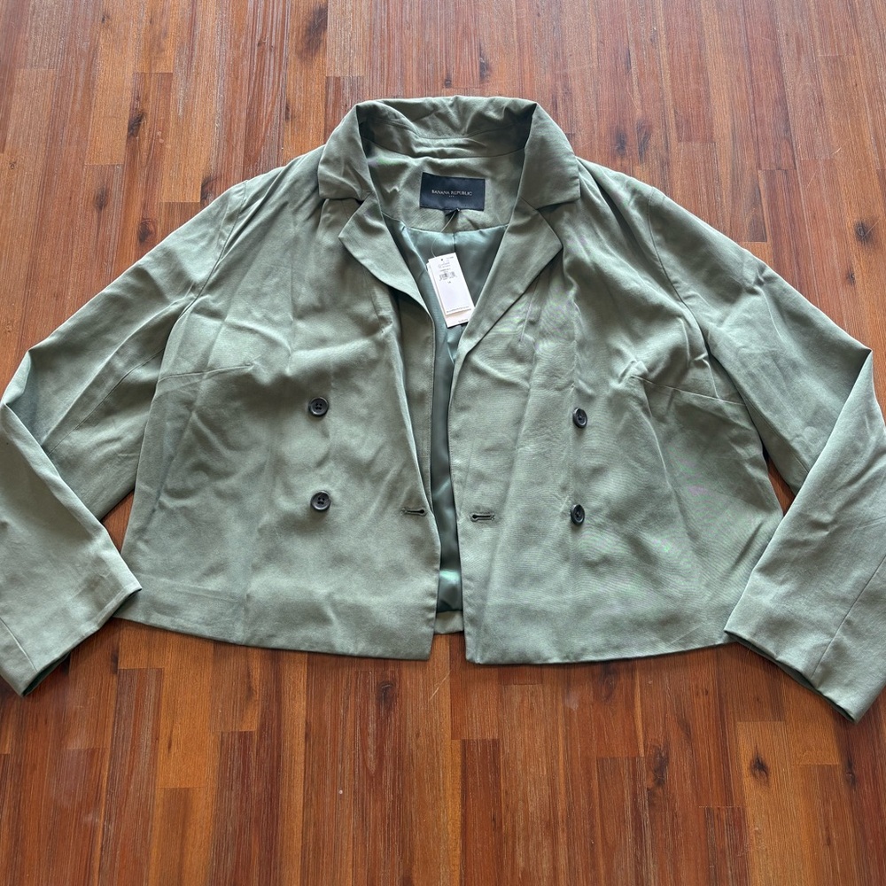 Banana Republic Sage:Army Green Women's Blazer